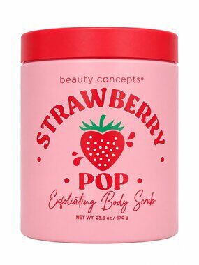 Beauty Concepts Strawberry Pop Exfoliating Body Scrub 23.6 oz